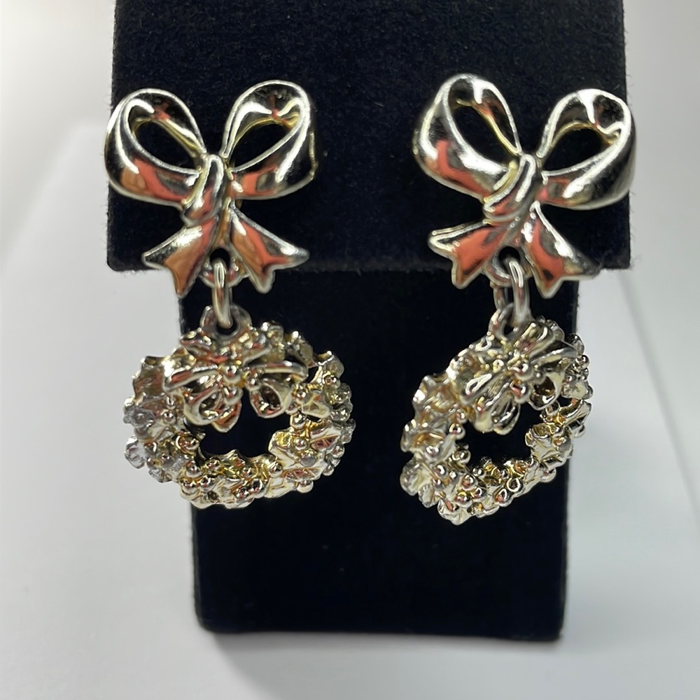 Golden Bough Sparkle & Shine Vintage Christmas Earrings